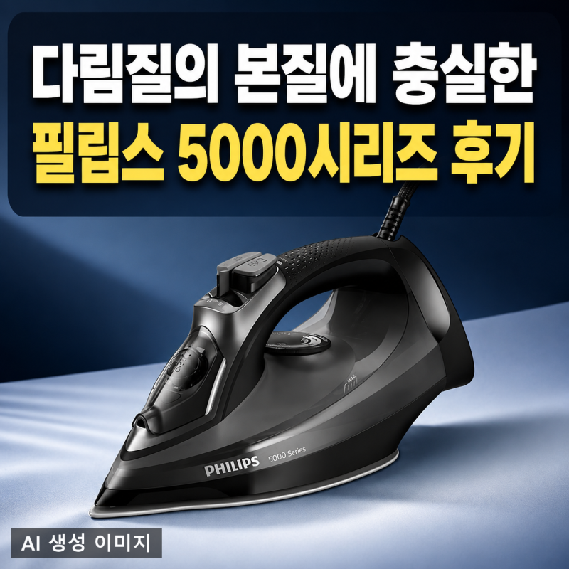 필립스 스팀다리미 5000시리즈 실사용 후기 - 셔츠 주름 해결과 관리 팁