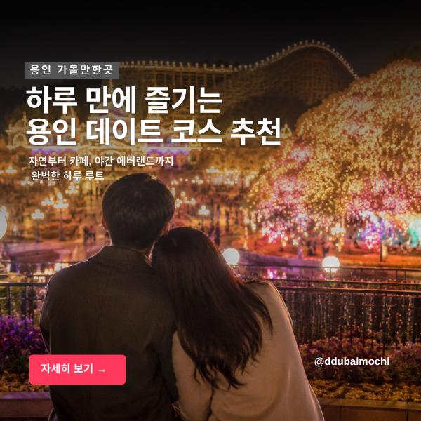 용인 가볼만한곳 데이트 코스 추천, 에버랜드 8월 행사까지 즐기는 하루 여행 루트