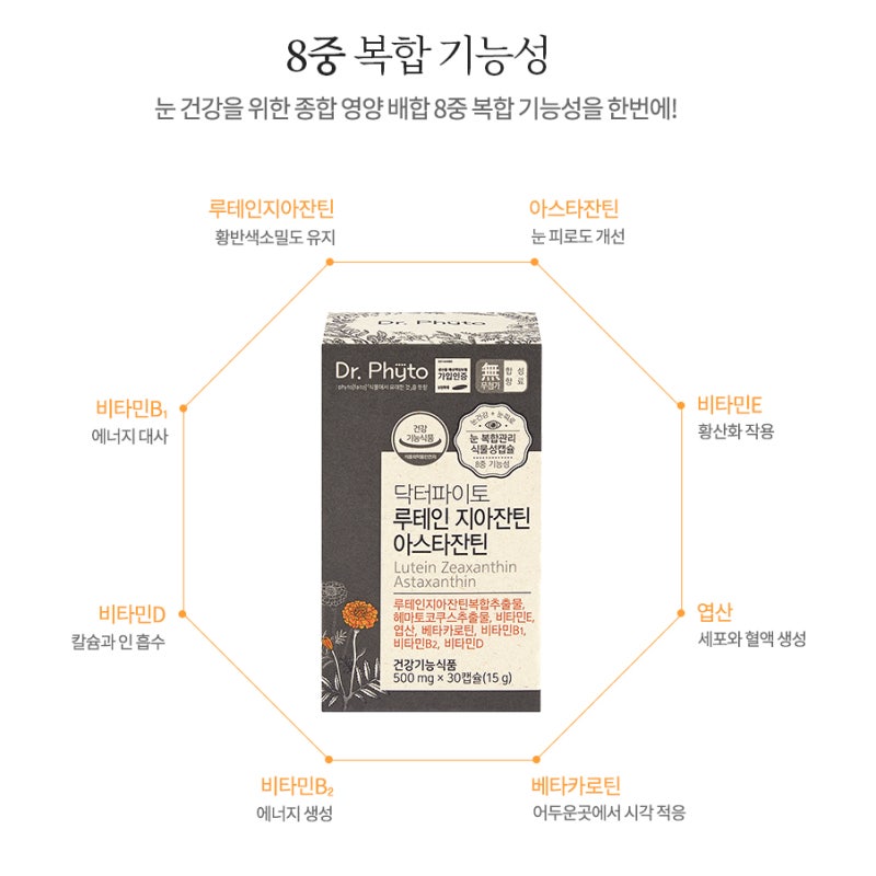 [오늘만 이 가격] 눈 침침한 분 필수, 닥터파이토 루테인 지아잔틴 한 달 솔직후기