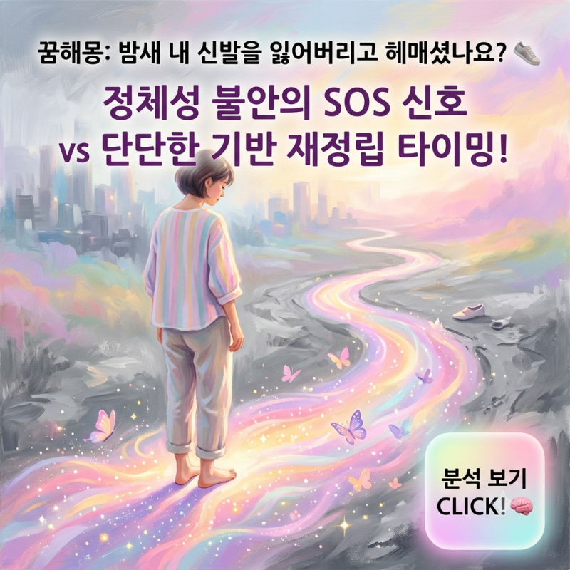 꿈해몽: 내 신발이 갑자기 사라졌나요? 신발을 잃어버리는 꿈에 숨겨진 정체성 불안과 삶의 ....