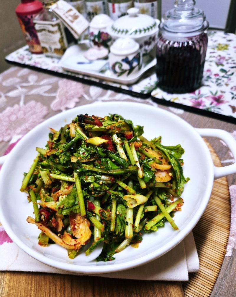 즉석 열무 겉절이 만들기 초간단 생 열무 무침