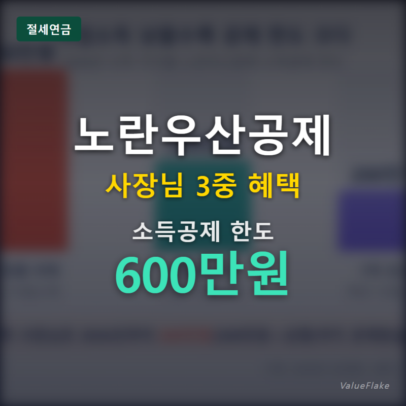 노란우산공제, 사장님 연 600만원 절세 3종세트