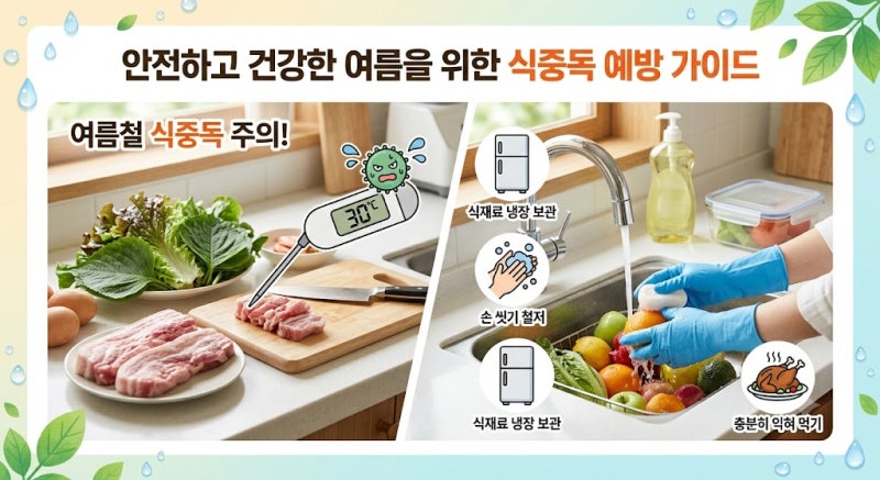 여름철 식중독, 예방부터 초기 대처까지