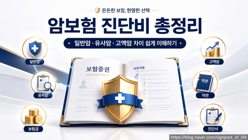 암 완전정복 시리즈 ⑦암보험 진단비 총정리｜일반암·유사암·고액암 진단비는 어떻게 다를....