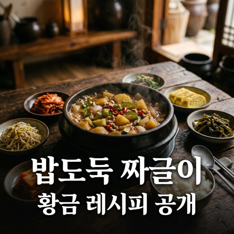 감자 애호박 짜글이 황금 레시피, 포슬포슬 꿀팁으로 밥도둑 등극!