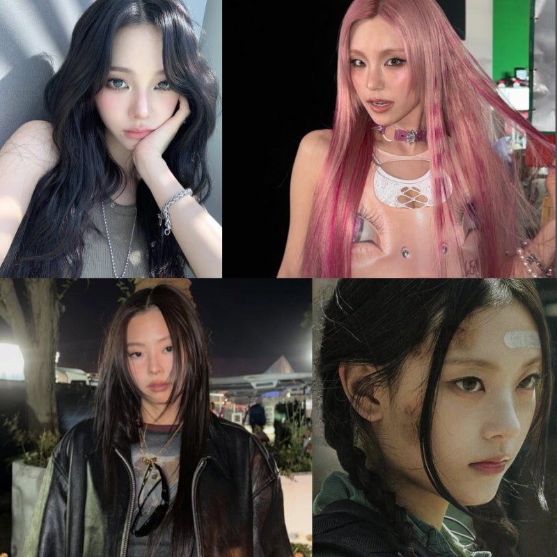 猫顔女性アイドル：NewJeansヘリン、ITZYイェジ、BLACKPINKジェニー、aespaカリナのプロフィール写真