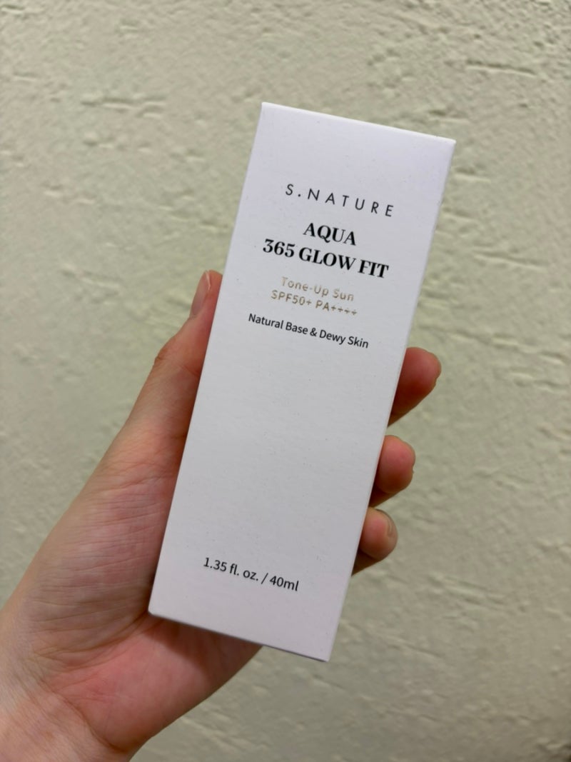 에스네이처 아쿠아 365 글로우핏 톤업 선크림 내돈내산 솔직후기 (건성/파데프리 추천)