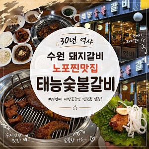 수원 돼지갈비 맛집 추천｜30년 전통 태능숯불갈비｜N번째 재방문한 진짜 돼지갈비 맛집