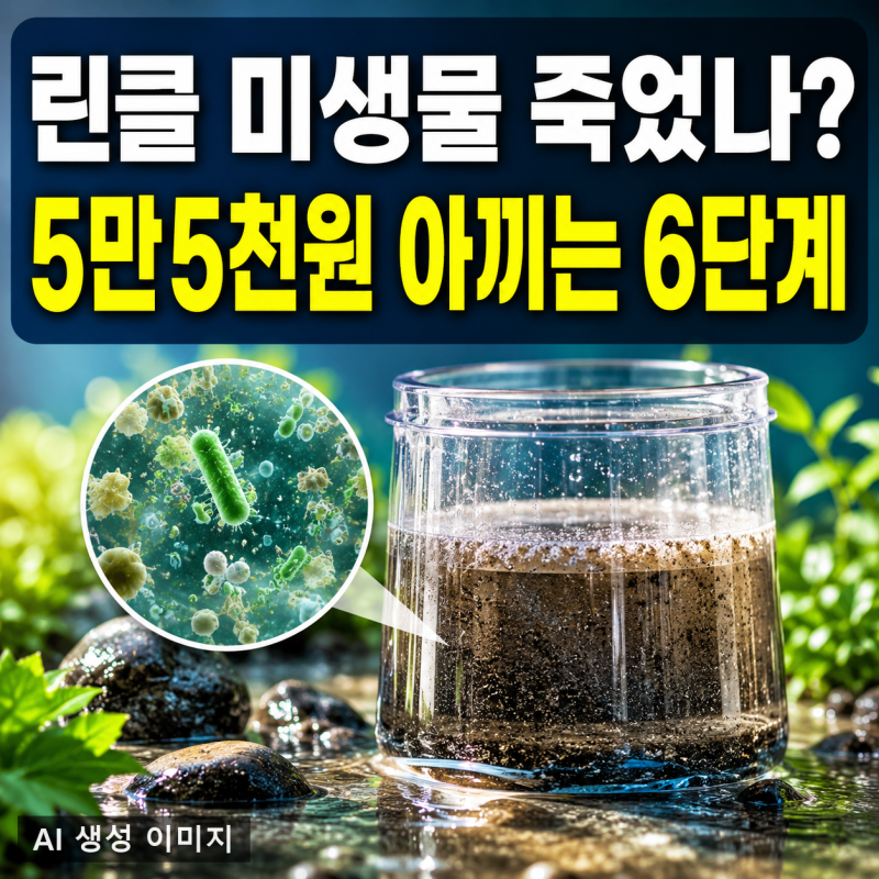 린클 미생물 살리기 6단계 — 5만5천원 교체 전에 이것부터 해보세요