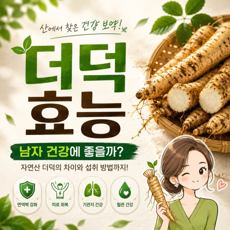 더덕 효능 남자 건강에 좋은 이유, 기력 관리 정리