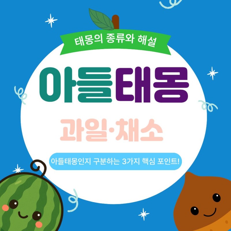 아들태몽 과일 채소 종류 총정리! 수박 고추 밤 태몽 꿈해몽 해설