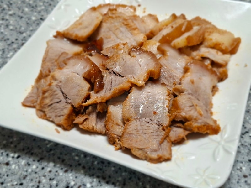 압력솥으로 무수분 뒷다리살 수육 만들기, 삶는법