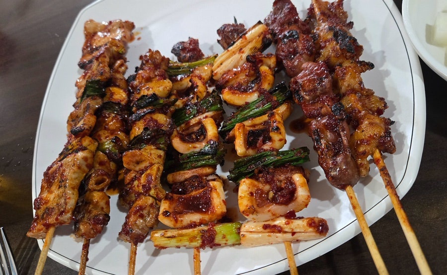숯불 직화꼬치바베큐 사진 1