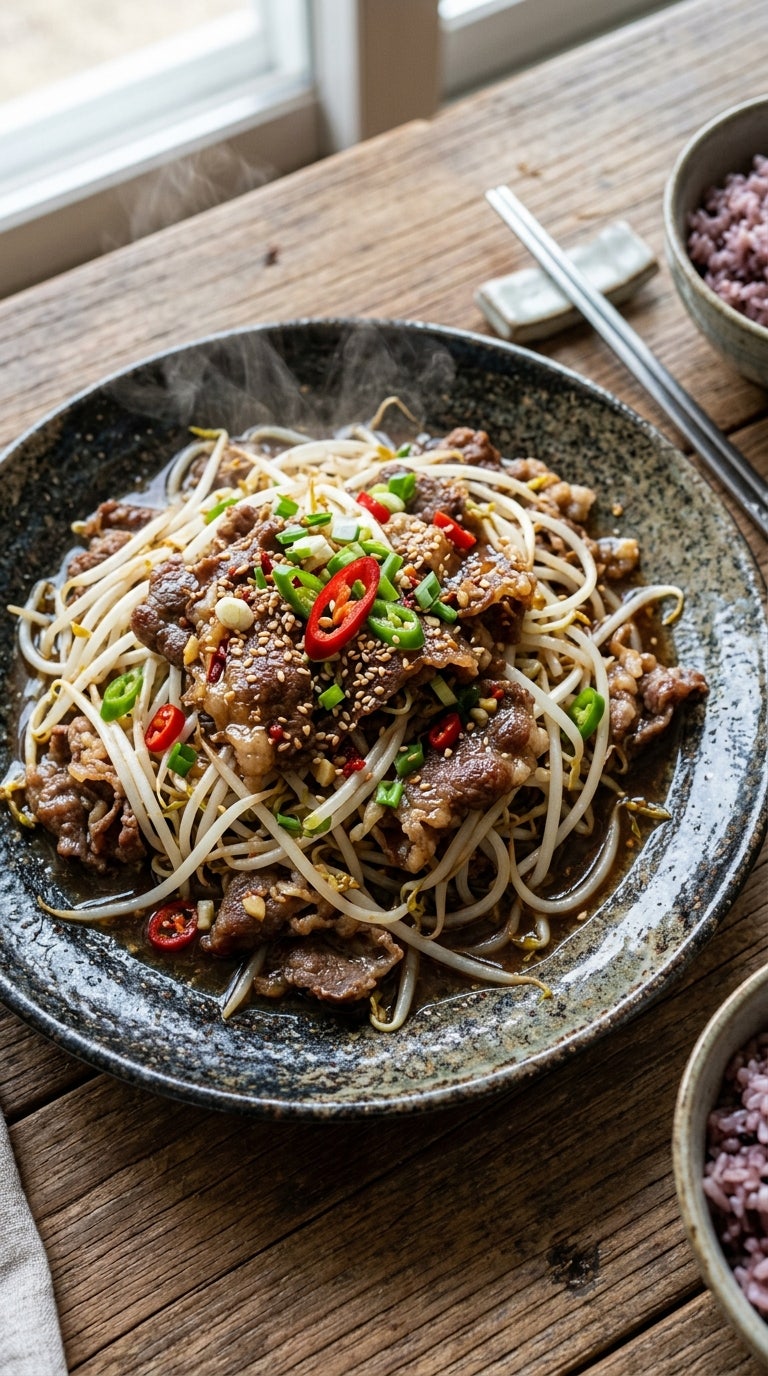 백종원 숙주볶음 만드는법 차돌박이 넣어 굴소스와 함께 아삭하게 볶는법