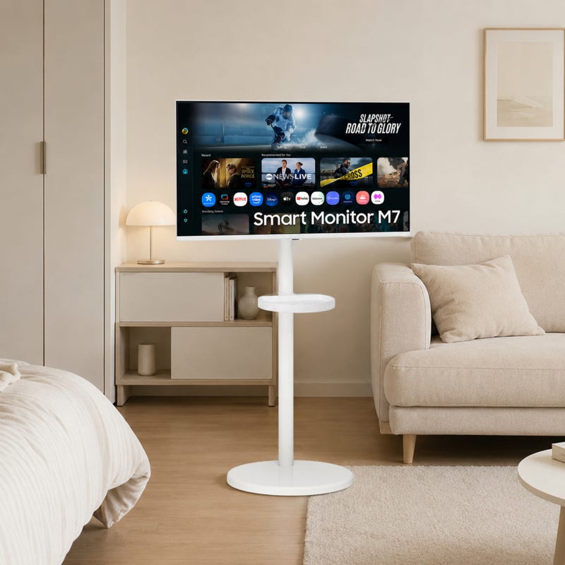 M7 삼성 스마트 모니터 TV 이동식 스탠드 티비 32인치
