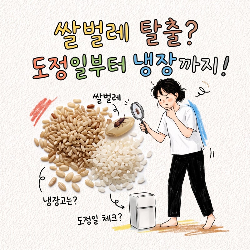 쌀 보관 쌀벌레 없애는법 냉장보관 유통기한 도정일 씻는법 불리는시간
