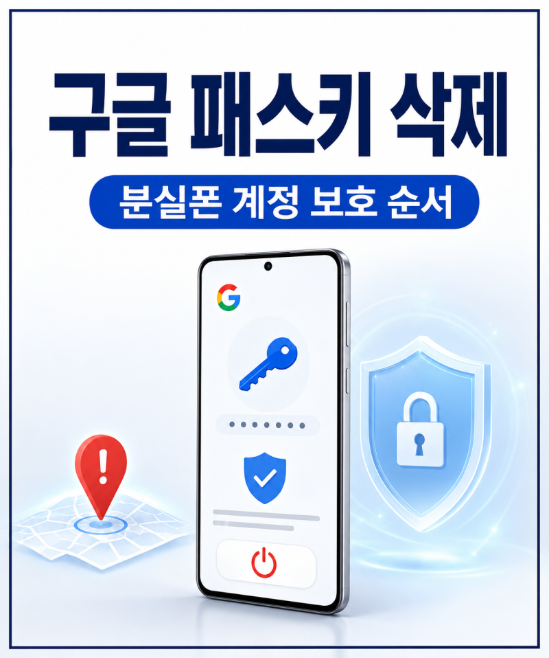 구글 패스키 삭제 방법, 휴대폰을 잃어버렸을 때 계정 보호 순서