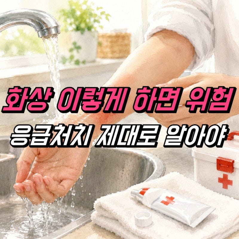화상 연고 응급처치, 1도화상 2도화상 단계별 치료법