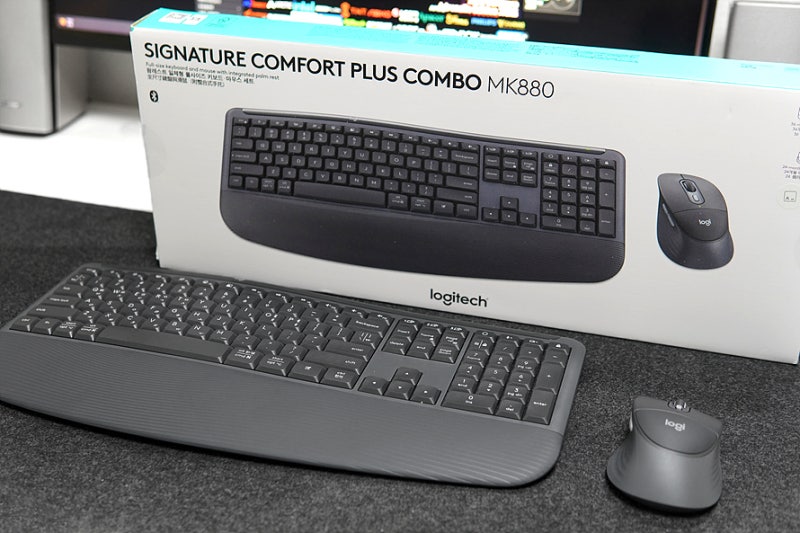 사무와 업무 환경에 최적인 로지텍 MK880 무선 키보드 마우스 세트