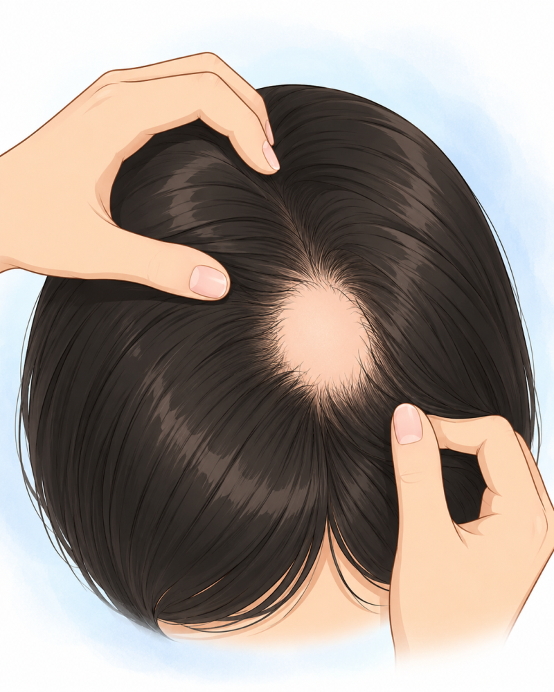 대전 양한방 원형탈모, 갑자기 동그랗게 빠졌다면? 주2회치료로 호전된 케이스