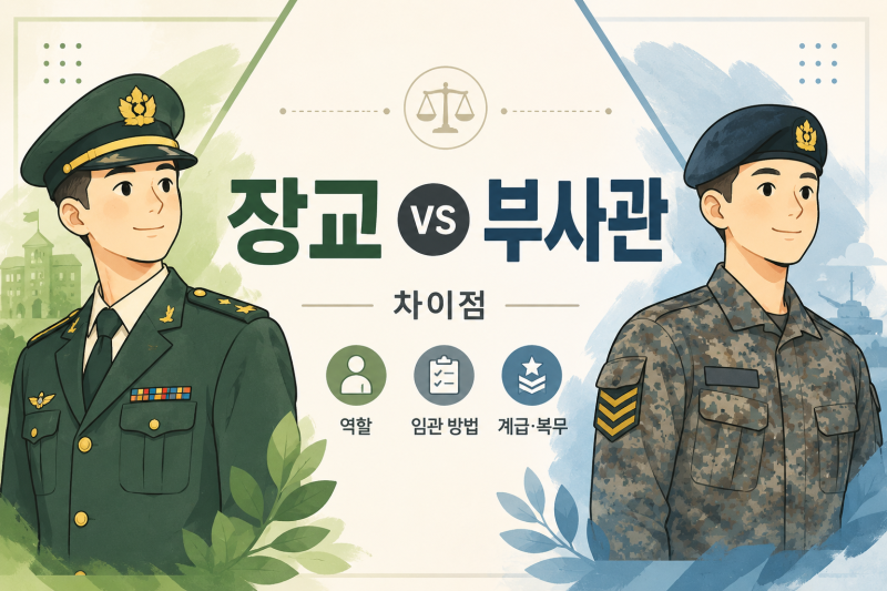 장교와 부사관 차이, 어떤 선택이 나에게 더 맞을까?