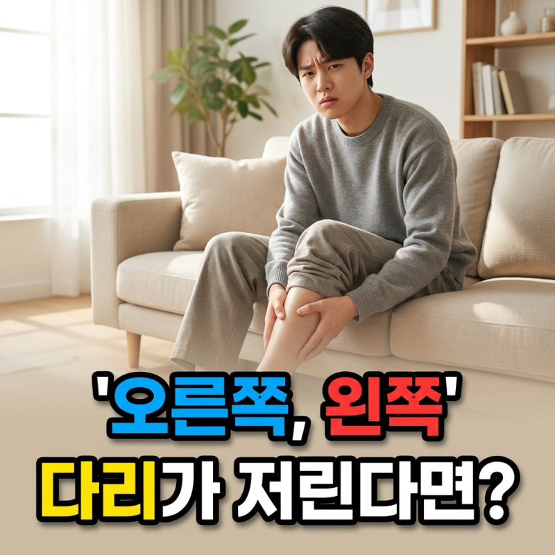 오른쪽, 왼쪽 다리가 저리다면?