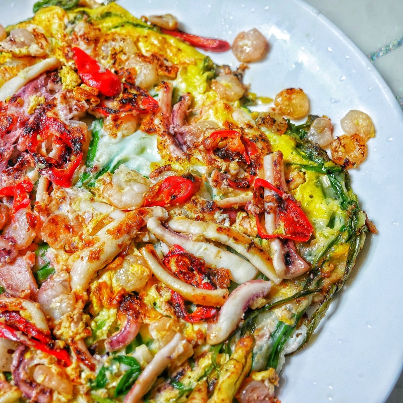 바삭하게 부치는 비결 해물파전 레시피 동래파전 레시피