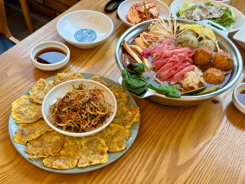 안산 샤브샤브 맛집 손수만두 화성 비봉 만두전골과 육전 추천 포장 가능