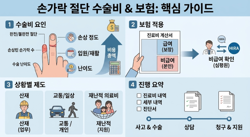 손가락 절단 수술비 얼마일까? 접합수술 비용과 건강보험 확인법