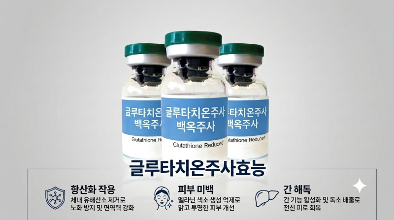 미백만 생각했다면 오산? 글루타치온 주사의 혈당·피로회복 효능 7가지