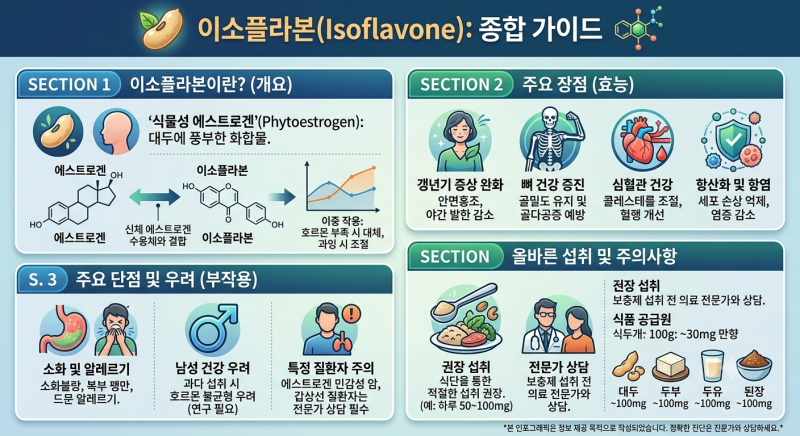 여성 갱년기 영양제 추천: 이소플라본 효능부터 갱년기 유산균(YT1) 비교 분석