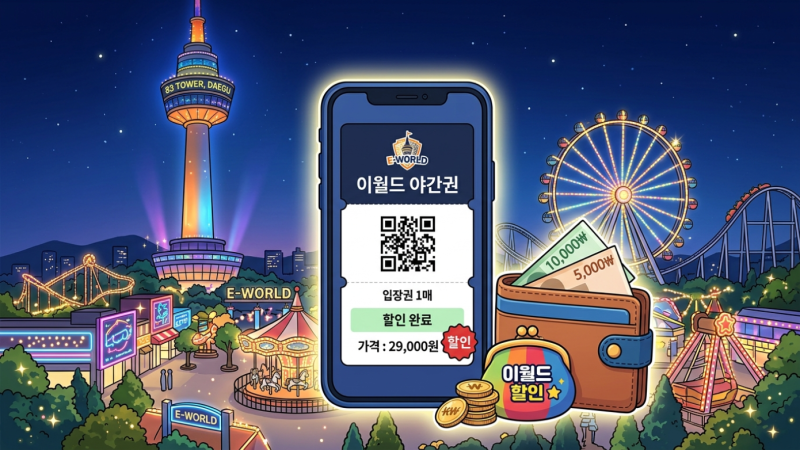 대구 이월드 야간 자유이용권 할인 팁 & 83타워 야경 완벽 가이드