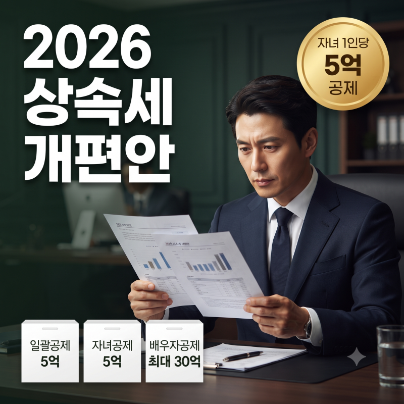 상속세 개편안(시행일 등) 핵심 정리, 20억까지 세금 0원?