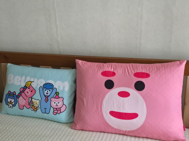 다이소 추천템 벨리곰 누빔 배게 커버 다이소에 벨리곰 굿즈 등장