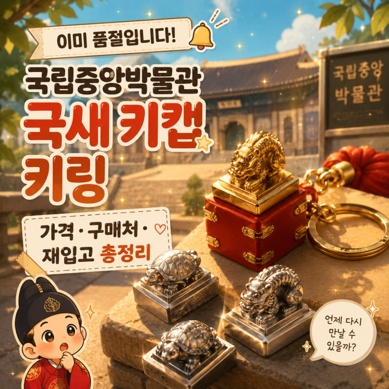 이미 품절입니다 국립중앙박물관 국새 키캡 키링, 가격·구매처·재입고 총정리