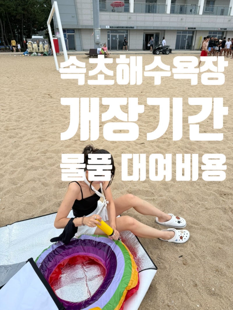 속초해변 속초해수욕장 개장기간 및 선베드,구명조끼,파라솔,튜브 물품 대여요금, 반려동물 ....