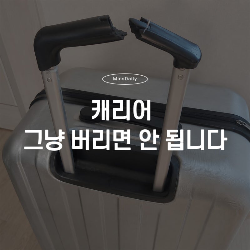 캐리어 버리는 법, 대형폐기물 스티커 꼭 붙여야 할까요?