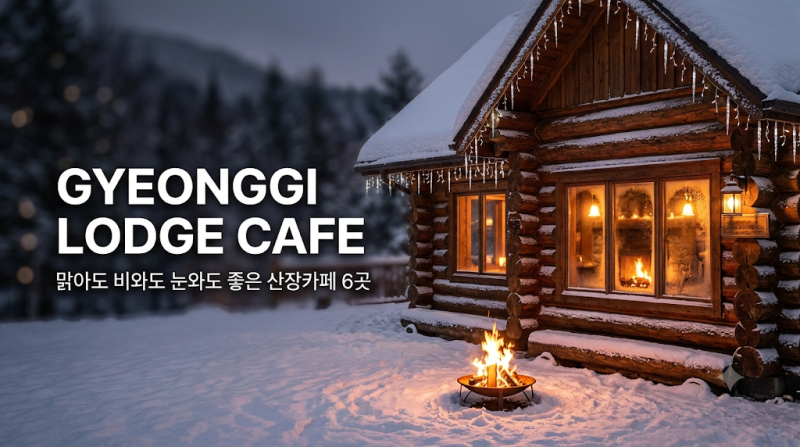 경기도 산장카페 6곳, 맑아도 비와도 눈와도 좋은곳