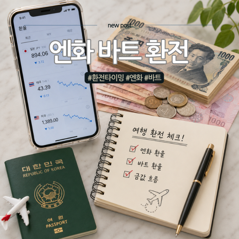 엔화 바트 환율 왜 같이 떨어졌을까? 직접 찾아본 여행 환전 타이밍