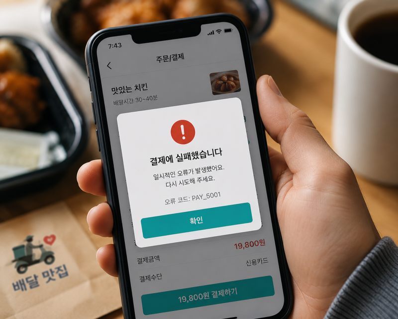 쿠팡이츠 결제수단 오류 해결법 총정리 (어제 저녁 먹통 사태 + 상황별 대처법)
