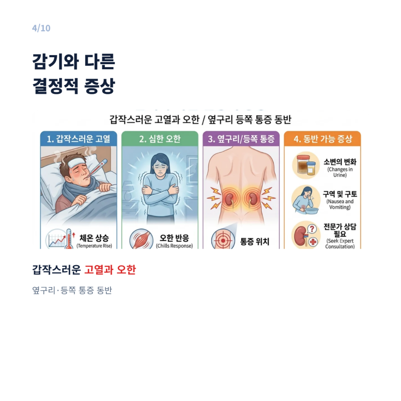 급성신우신염 증상과 원인, 음식과 치료까지 총정리