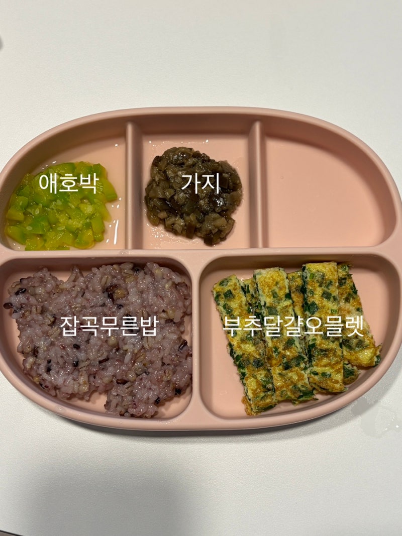 후기 이유식 부추달걀오믈렛 만들기 | 10개월 아기 간단 계란 반찬