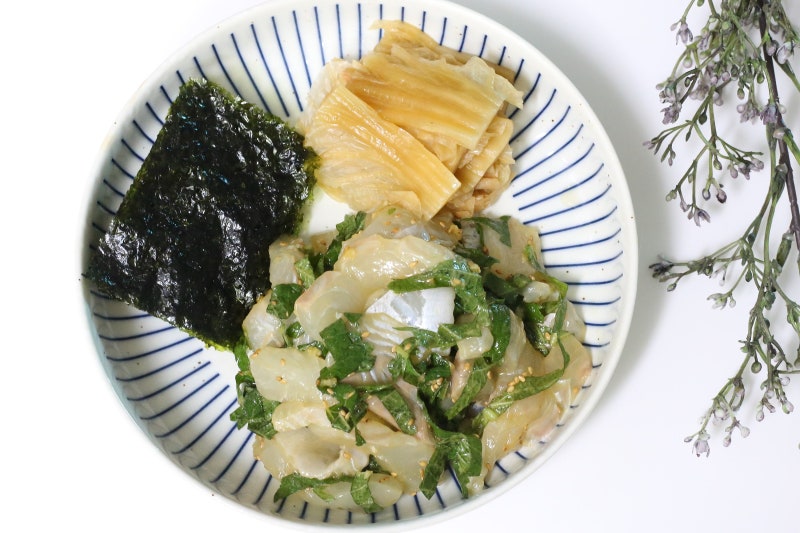광어깻잎무침 레시피 불금 술안주 깻잎막회