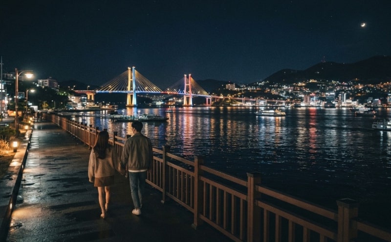 여수 밤바다 이 조명에 담긴 아름다운 얘기가 있어