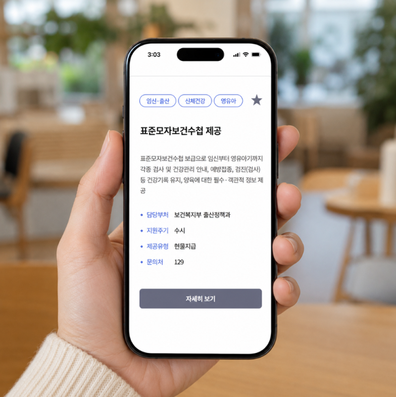 표준모자보건수첩 받는법 신청방법 지원대상