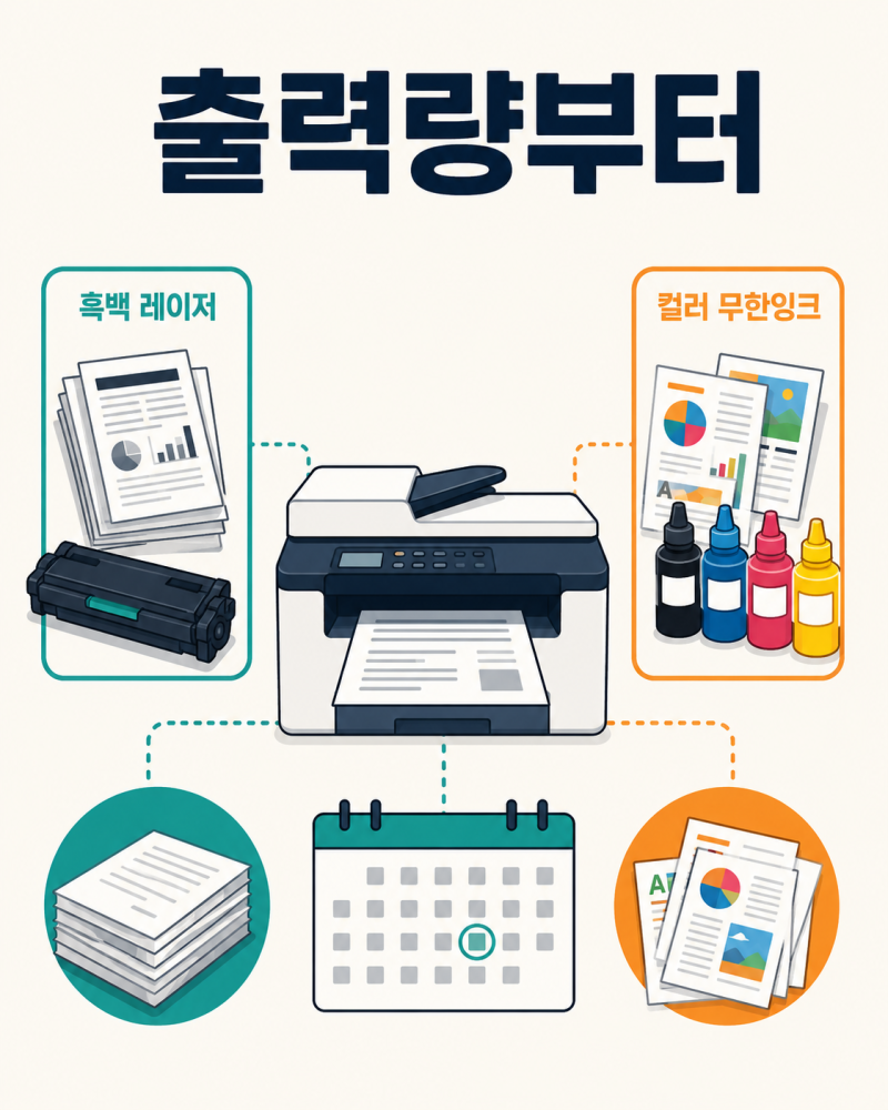 무한잉크·레이저 프린터 차이, 가정용 복합기 선택 기준
