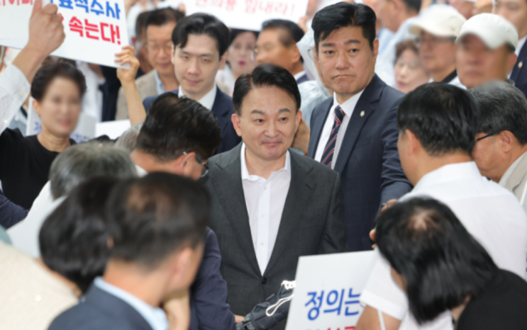 "원하는 장면 보여준다"던 <b>특검</b>, 원희룡 첫 <b>조사</b> 후 '출금 해제... 
