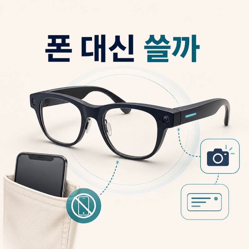 AI 스마트 안경 살 가치가 있을까, 화면 유무와 카메라 선택 기준