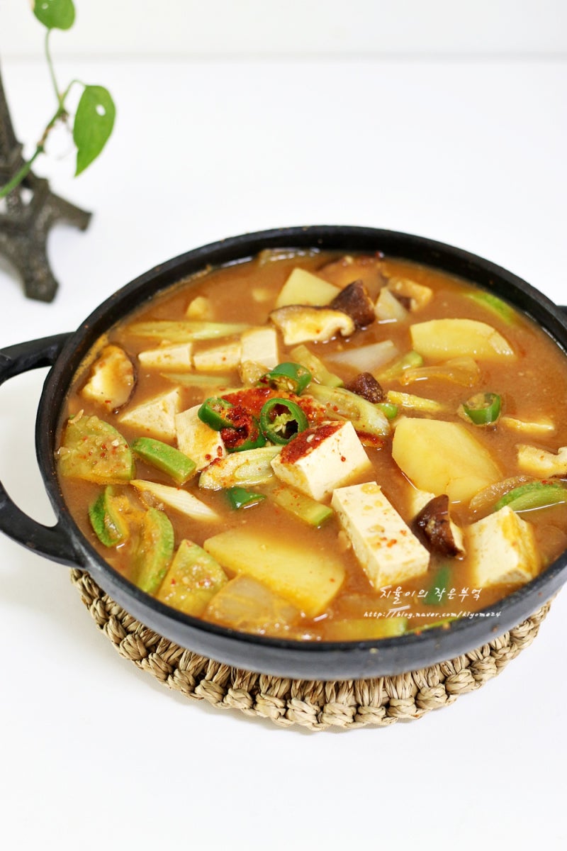감자 된장찌개 레시피 간단 된장찌개 만드는법