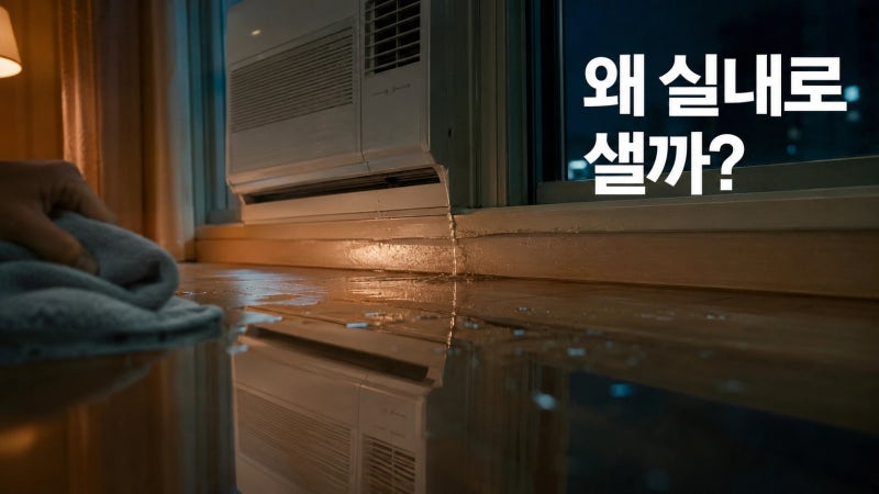 창문형 에어컨 물 떨어짐, 실내 누수라면 먼저 볼 5곳